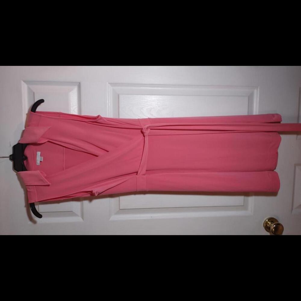 New York & Company Stretch Wrap Dress Sz L